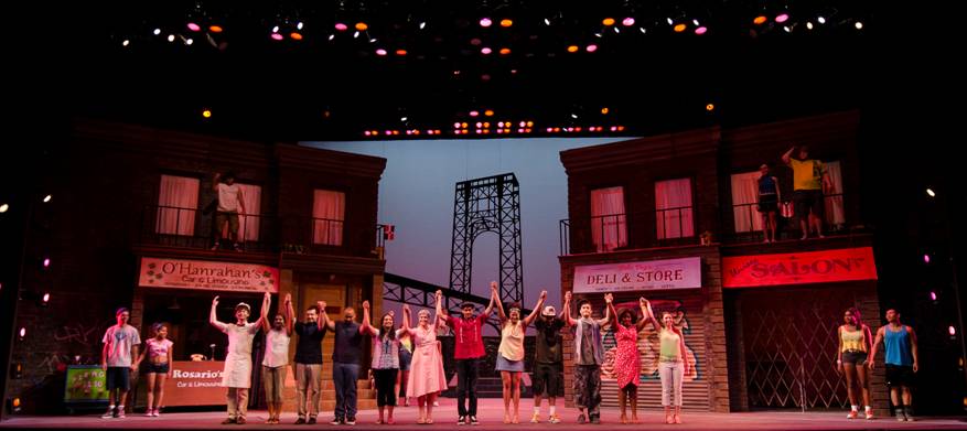 The Cast of SCU production of “IN THE HEIGHTS”
