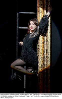 Bianca Marroquin as Roxie in Chicago