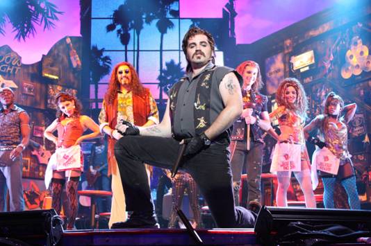 ROA LONNY AND THE CAST OF ROCK OF AGES (JUSTIN COLOMBO AND COMPANY) ©KATE EGAN