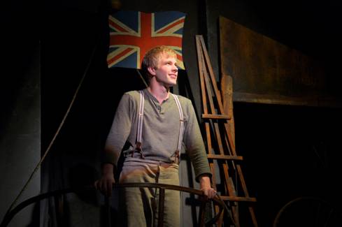 TIM HOMSLEY as Peter Pan in “Peter and the Starcatcher”