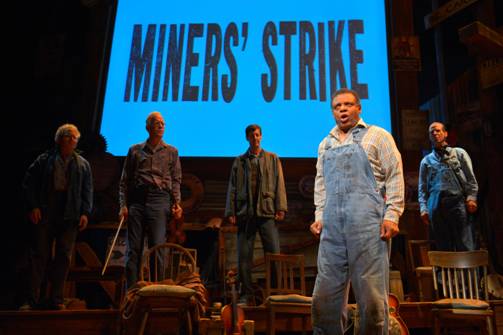 HARVY BLANKS representing an striking miner